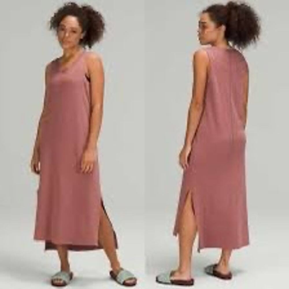 Lululemon All Yours Tank Maxi Dress Size 4 Spiced Chai